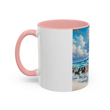 Coastal Horse Art Coffee Mug, Beach Lover Gift, Equestrian Decor, Horse Lover's Mug, Ocean Coffee Cup, Perfect for Holidays - Free Shipping