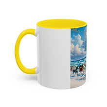 Coastal Horse Art Coffee Mug, Beach Lover Gift, Equestrian Decor, Horse Lover's Mug, Ocean Coffee Cup, Perfect for Holidays - Free Shipping