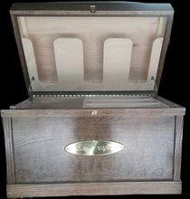 Tack Trunk w/bandage lid, brush tray/ dark walnut / FREE SHIPPING! - Greentrunksnmore