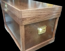 Tack Trunk w/bandage lid, brush tray/ dark walnut / FREE SHIPPING! - Greentrunksnmore